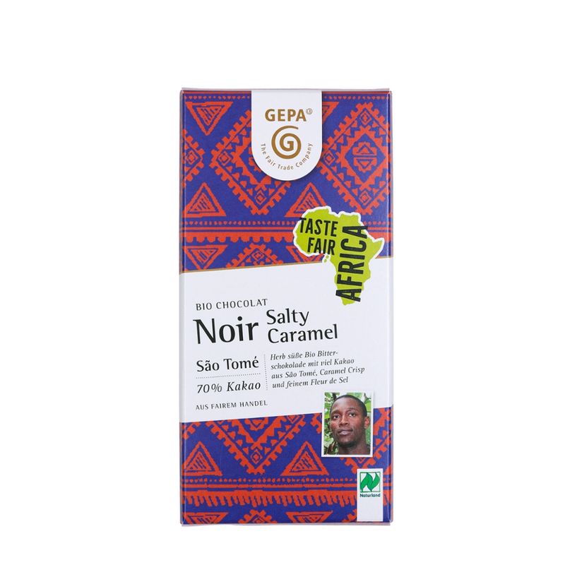 GEPA - The Fair Trade Company Bio Chocolat Noir Salty Caramel NL - Produktbild