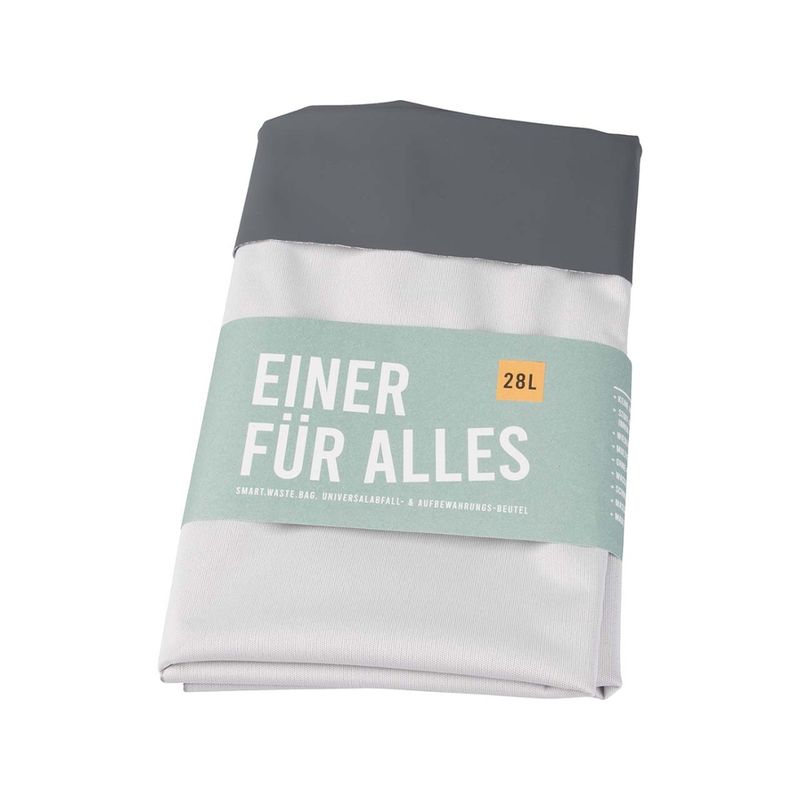 memo Handelsware Wiederverwendbarer Müll- und Aufbewahrungsbeutel "SmartWasteBag" 28 l - Produktbild