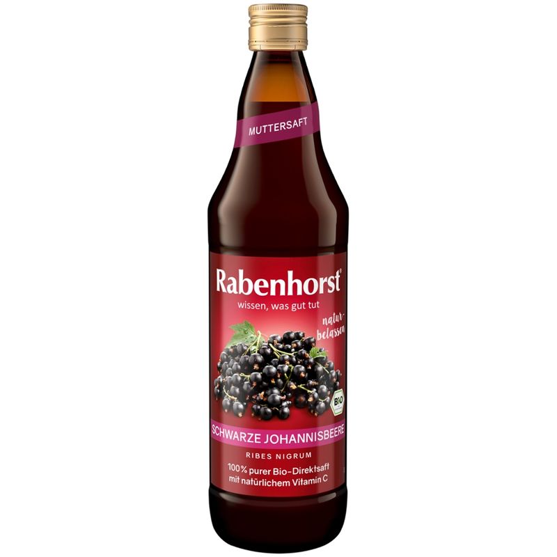 Rabenhorst Schwarze Johannisbeere Muttersaft BIO - Produktbild