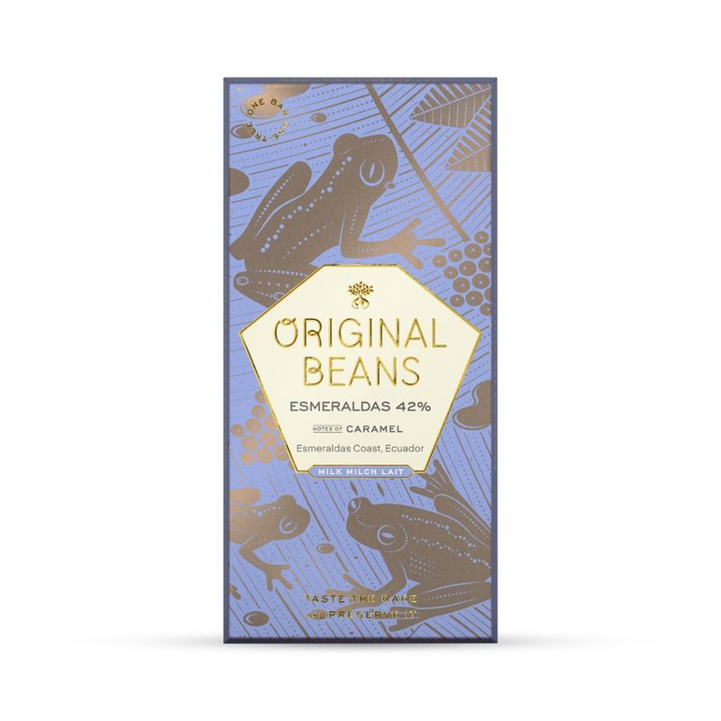 Original Beans Original Beans Esmeraldas 42% Bio Milchschokolade Tafeln - Produktbild