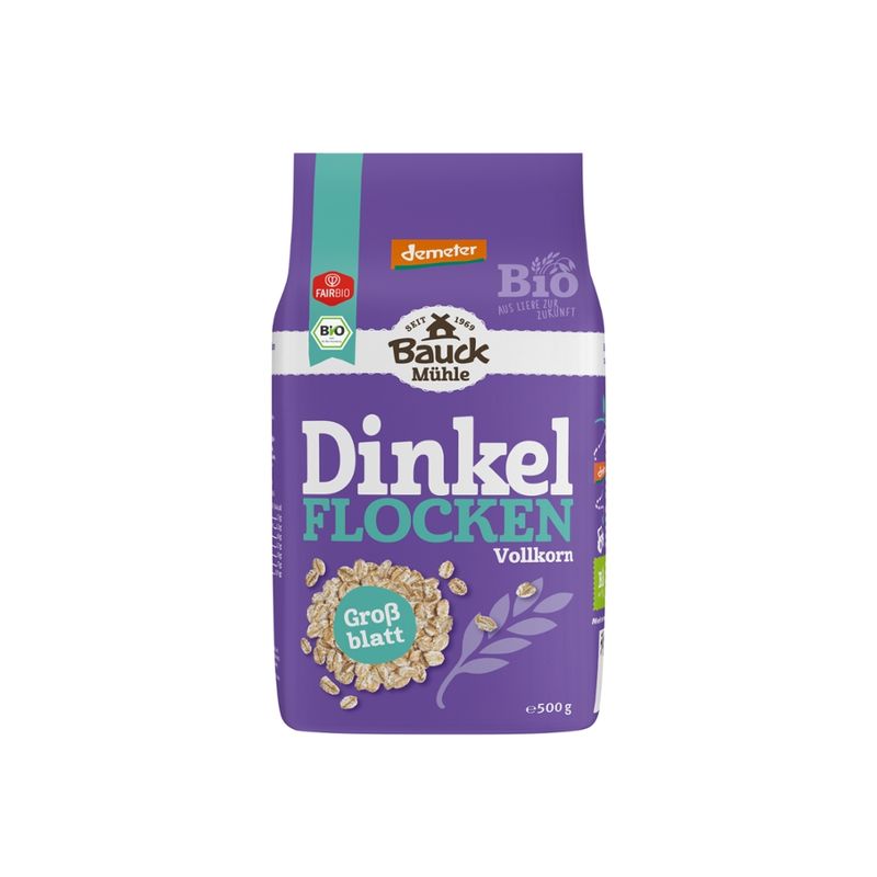 Bauck Mühle Dinkelflocken Großblatt Demeter - Produktbild