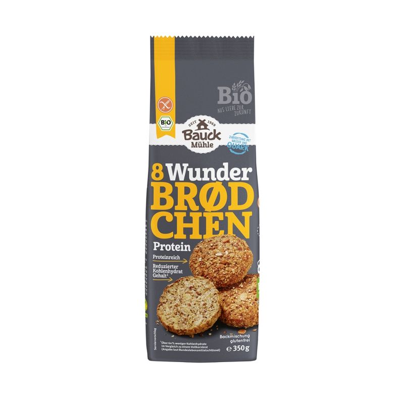 Bauck Mühle Wunderbrödchen Protein Bio gf - Produktbild