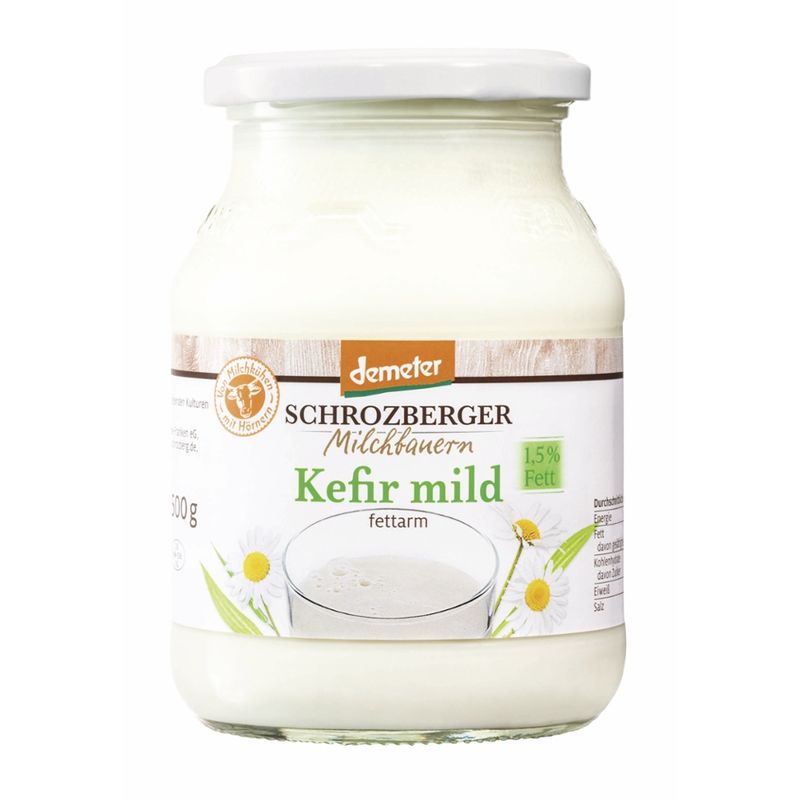 Schrozberger Milchbauern demeter Fettarmer Kefir mild - Produktbild