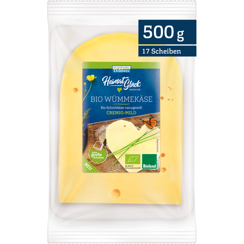 HeimatGlück Bioland Bio Gouda mind. 50 % Fett i. Tr. - Produktbild