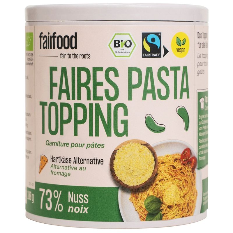 fairfood Freiburg 100g, Papierdose, Faires Pasta Topping, BIO & FLO Fairtrade - Produktbild