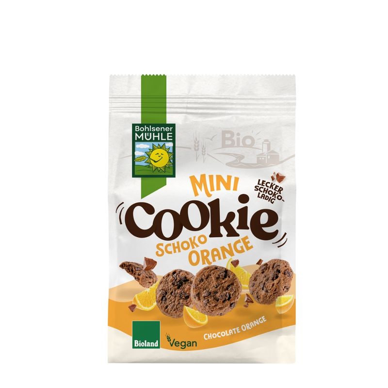 Bohlsener Mühle Bio Mini Cookie Schoko Orange Bioland - Produktbild