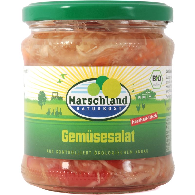 Marschland  Bio-Gemüsesalat 370 ml Gl. MARSCHLAND - Produktbild
