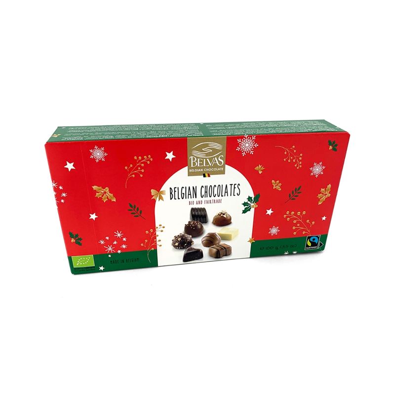 Belvas Pralines in Kerst design 100g - Produktbild