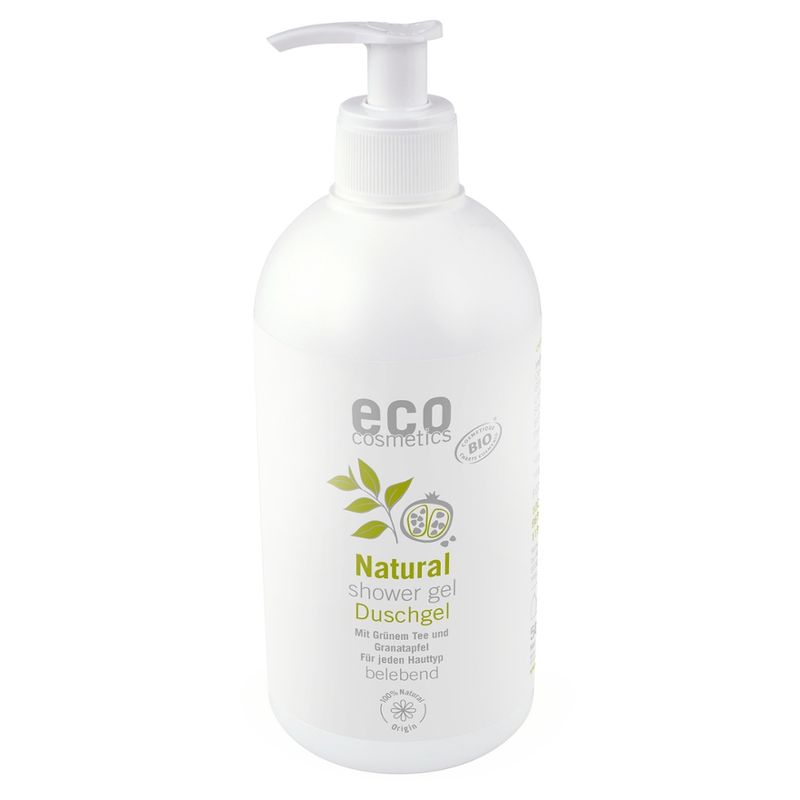 eco cosmetics Duschgel mit grünem Tee und Granatapfel - Produktbild