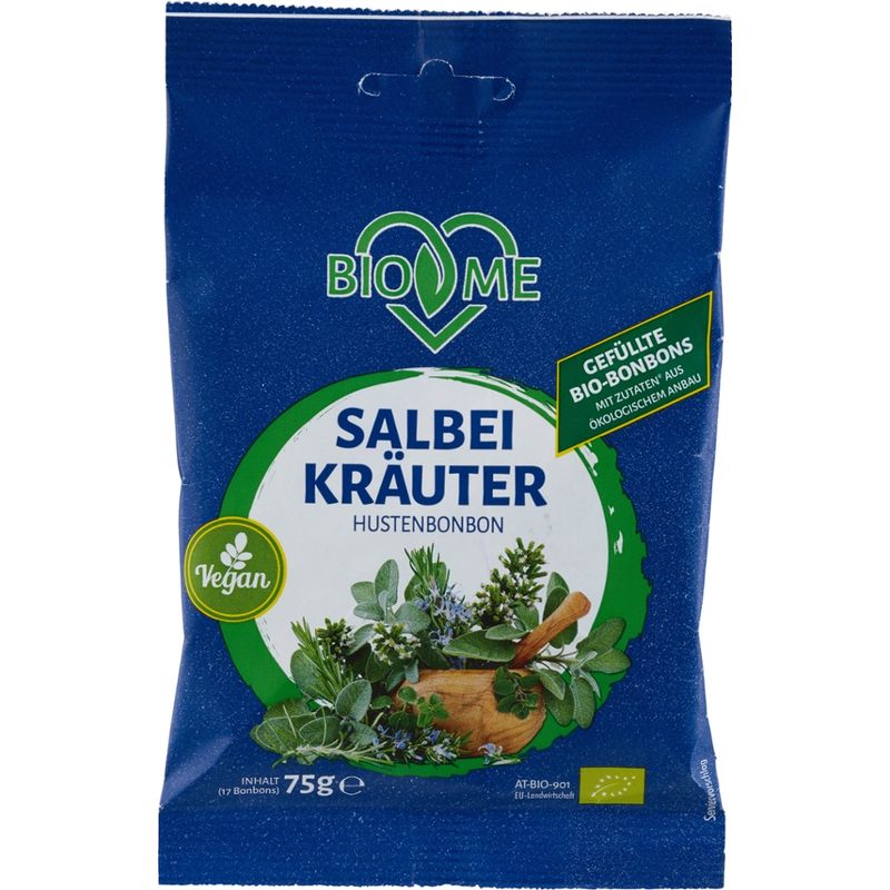 BIO loves Me Bio-Bonbons gefüllt mit 19 Kräutern und Fenchel - Produktbild