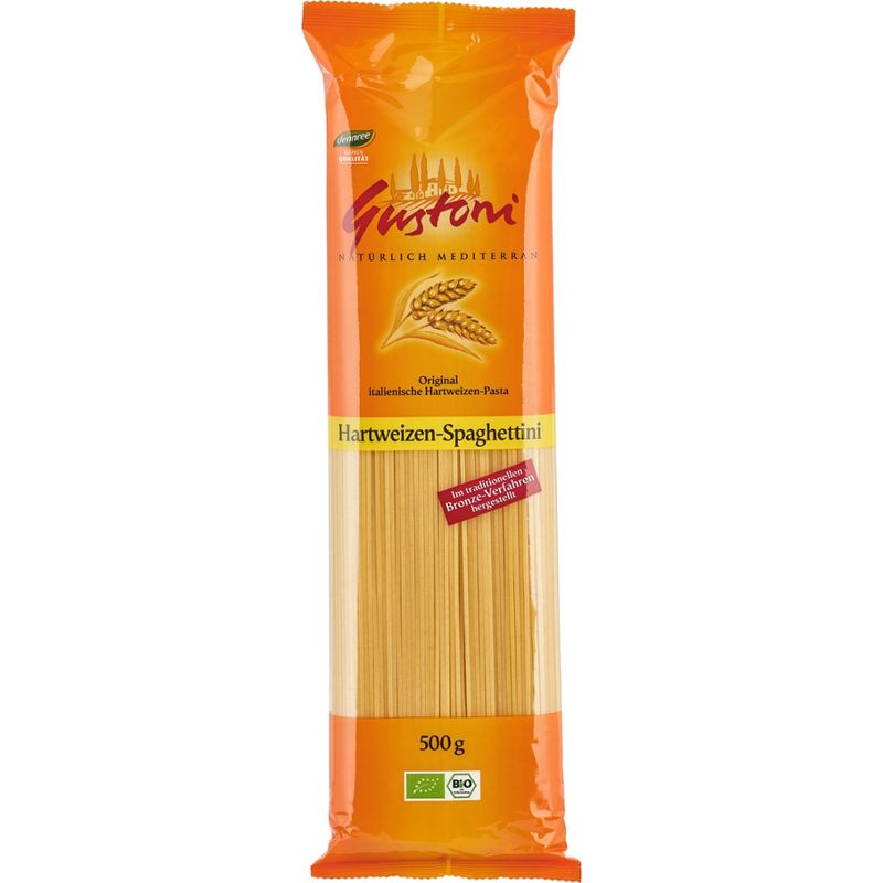 Gustoni Hartweizen-Spaghettini, Original italienische Hartweizen-Pasta - Produktbild