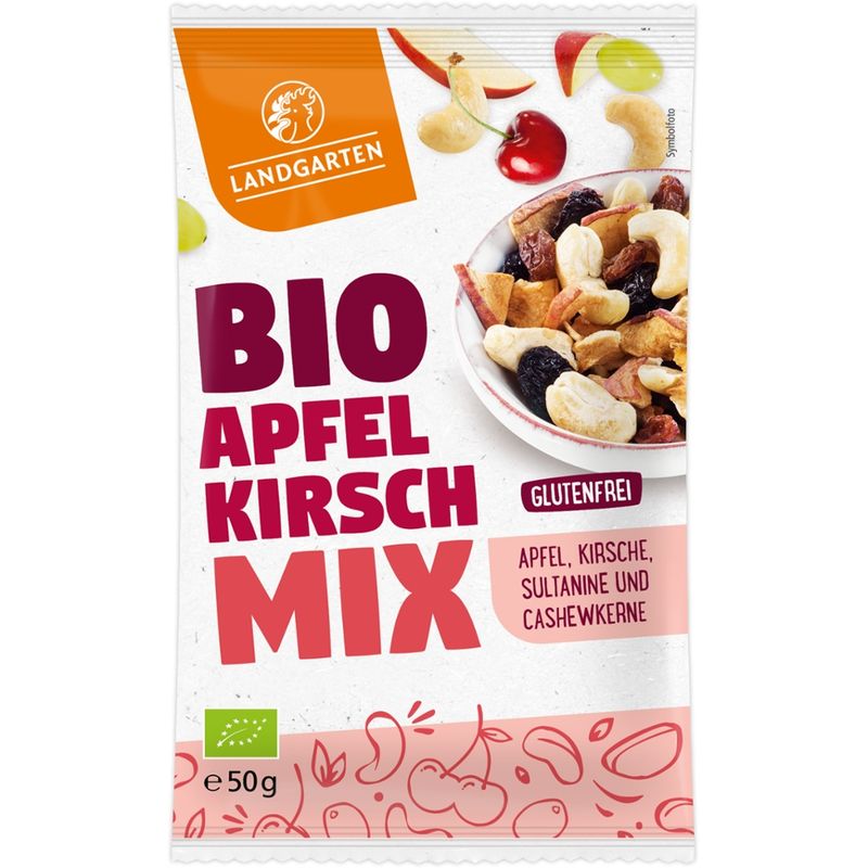 Landgarten Bio Apfel-Kirsche Mix 50g - Produktbild