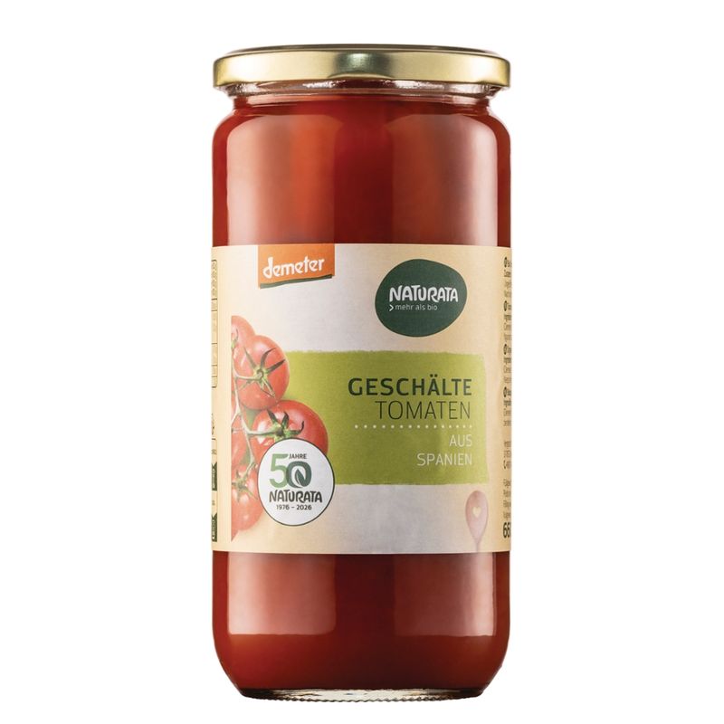 NATURATA Geschälte Tomaten in Tomatensaft - Produktbild