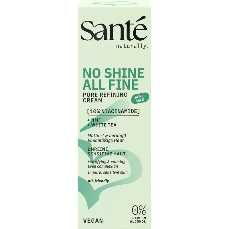 Sante Santé naturally. No Shine All Fine Pore Refining Cream - Produktbild