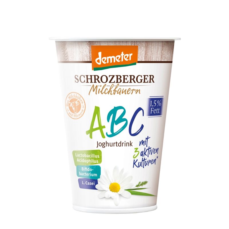 Schrozberger Milchbauern Dem. ABC Jogh. Drink 1,5% 230 ml - Produktbild