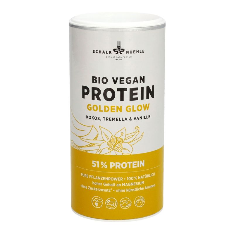 Schalk Mühle 200 g GOLDEN GLOW Bio Protein Mix mit Kokos, Tremella & Vanille - Produktbild