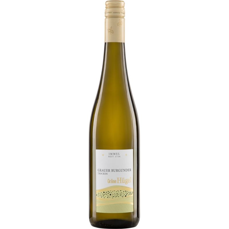 Riegel Erzeugermarken Grauburgunder GRÜNE HÜGEL QW Rheinhessen Immel - Produktbild