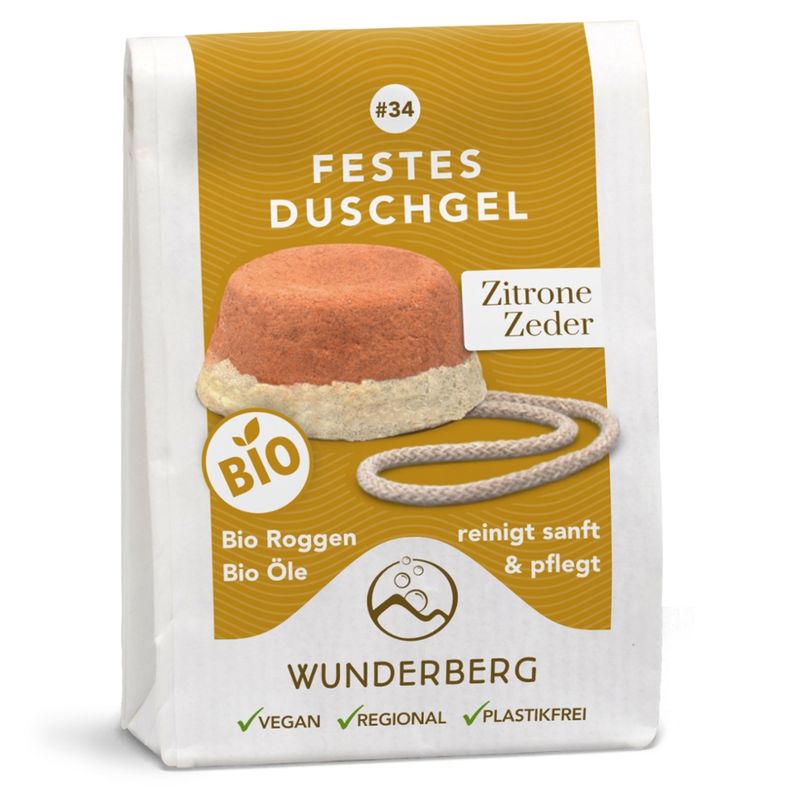Wunderberg Festes Duschgel #34 Zitrone - Zeder - Produktbild