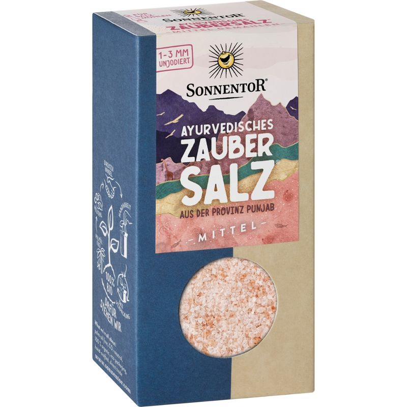 Sonnentor Ayurvedisches Zaubersalz® mittel, für Salzmühlen, Packung - Produktbild