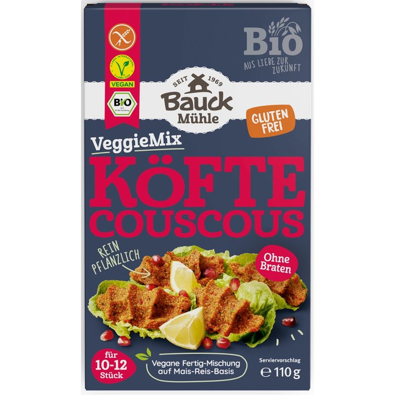 Bauck Mühle VeggieMix Köfte Couscous 110g Bio gf - Produktbild