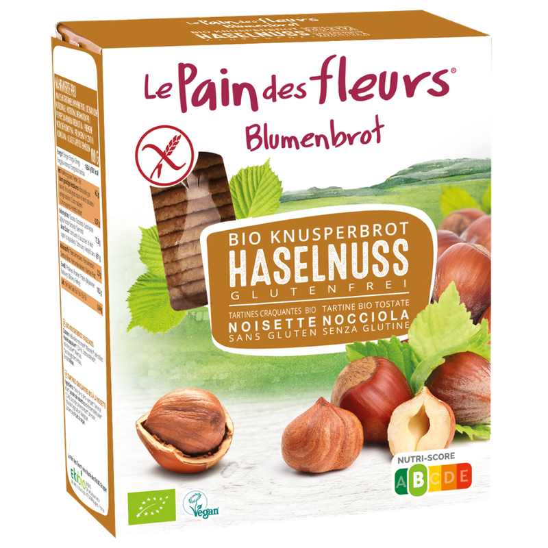 Blumenbrot Bio Knusperbrot Haselnuss - Produktbild