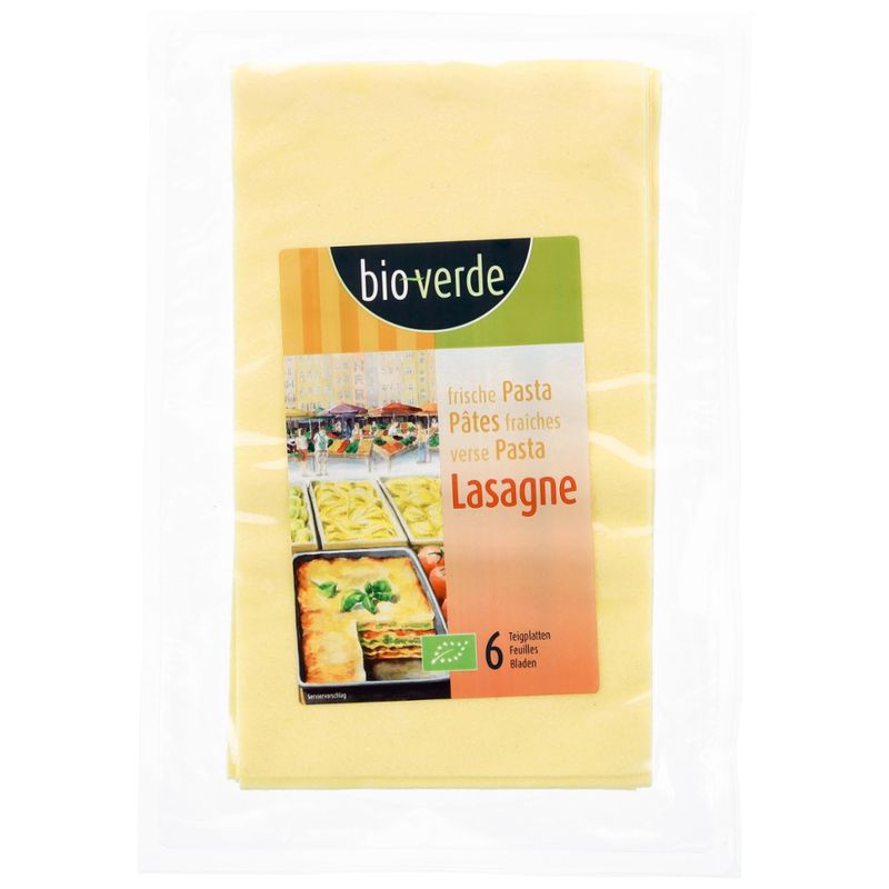 bio-verde Frische Lasagne Teigplatten 200 g - Produktbild