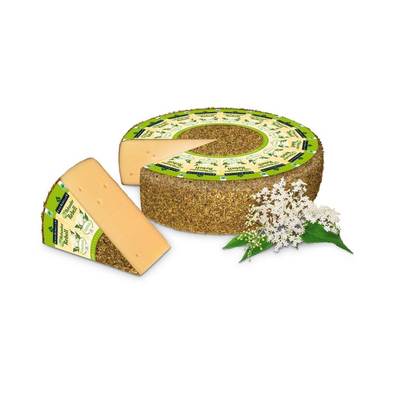 Käserebellen Bio Holunder Rebell, Schnittkäsezubereitung mindestens 50% Fett i.Tr. aus Bio-Bergbauern-Heumilch g.t.S. - Produktbild