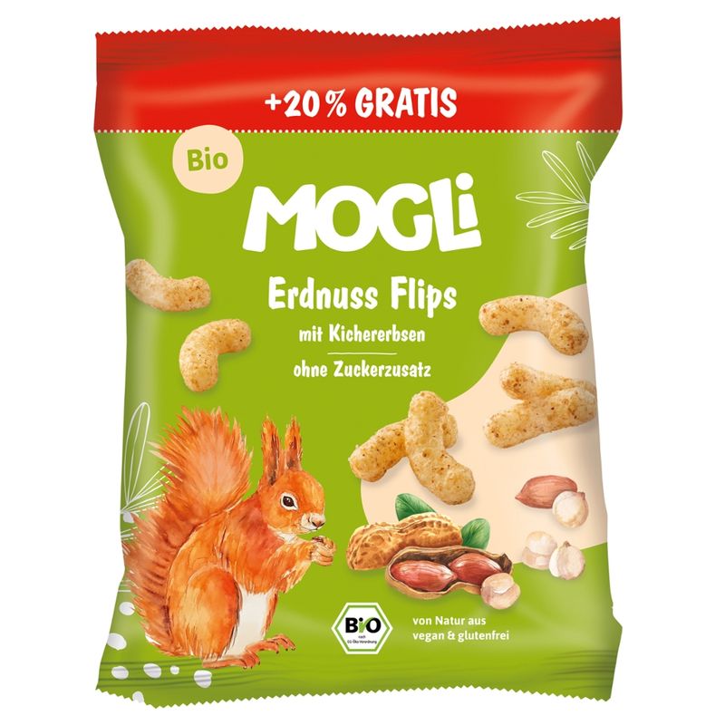 Mogli Bio Reis-Kichererbsen-Erdnüsse Extrudat - Produktbild