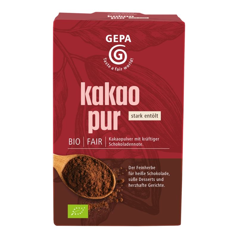 GEPA - The Fair Trade Company Bio kakao pur stark entölt - Produktbild