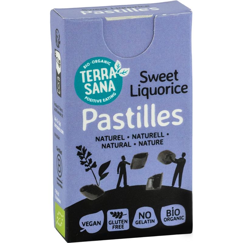 TerraSana Lakritzpastillen Naturell - Produktbild