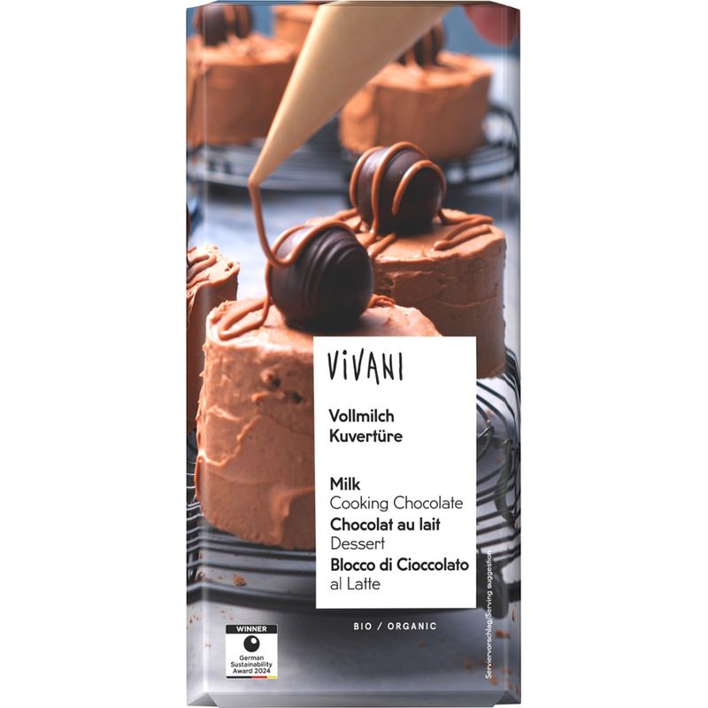 Vivani Vollmilch Kuvertüre - Produktbild