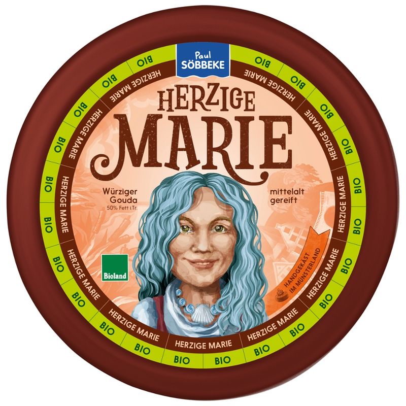 Söbbeke Bio Käse Herzige Marie 50 % Fett i. Tr. - Produktbild