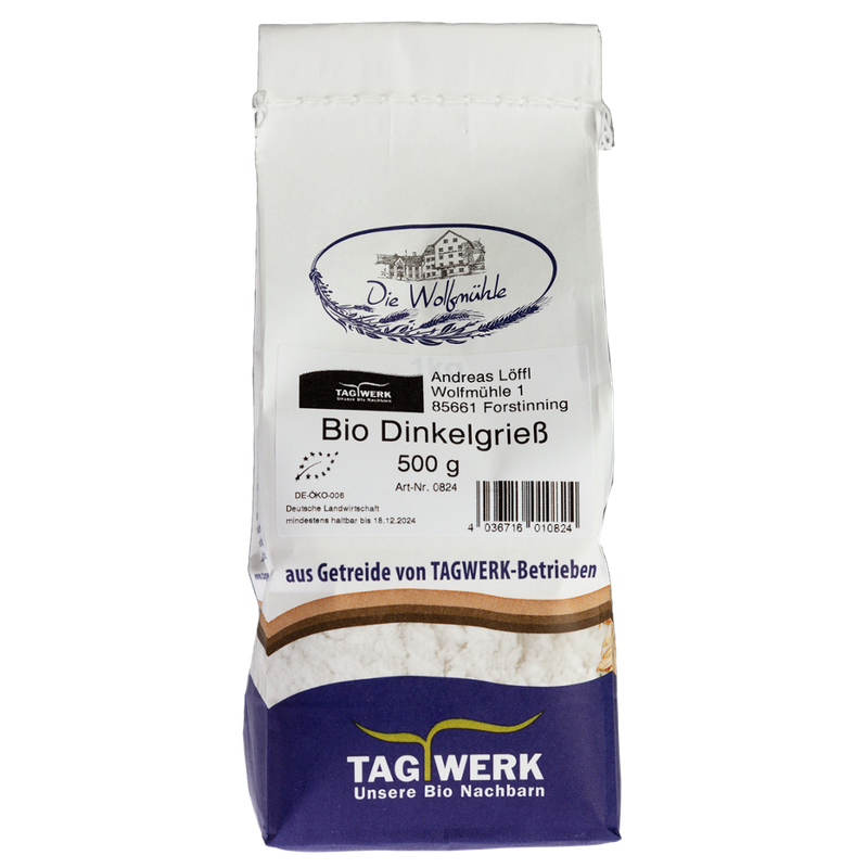 TAGWERK Dinkelgrieß Wolfmühle - Produktbild