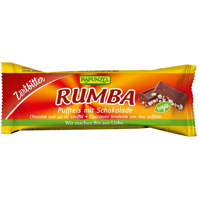 Rapunzel Rumba Puffreisriegel Zartbitter - Produktbild