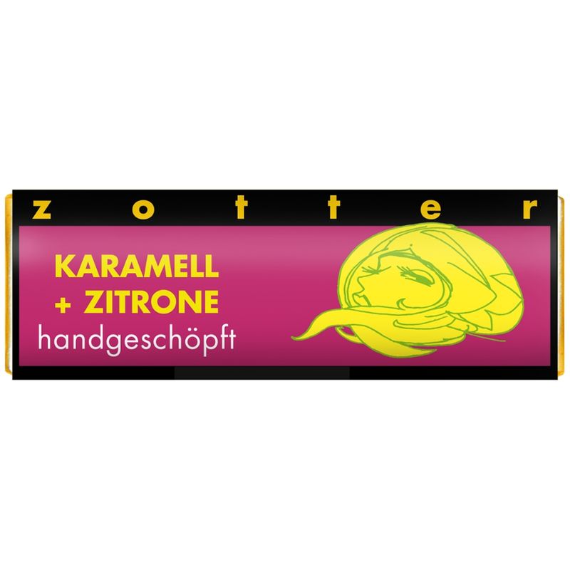Zotter Schokolade Schoko-Mini Karamell + Zitrone - Produktbild