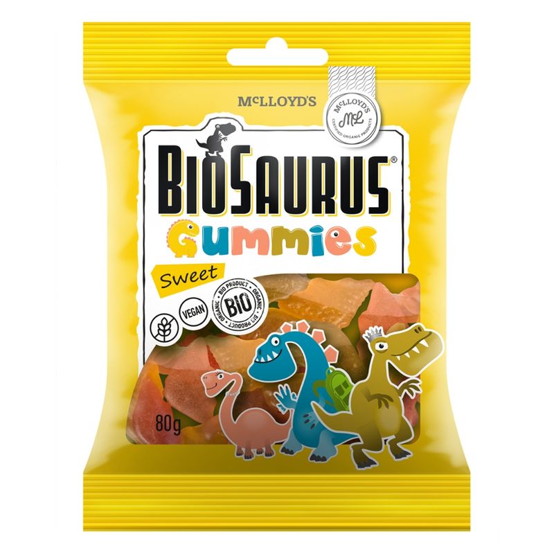 BioSaurus McLloyd's Biosaurus Bio Fruchtgummies süß 80g - Produktbild