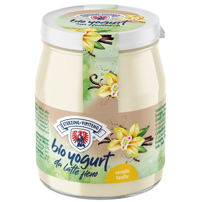 Joghurt Sterzing BIO Bio Vollmilchjoghurt aus Heumilch G.T.S. - 150g - Vanille - Produktbild
