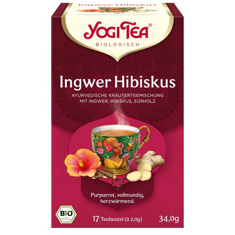 YOGI TEA Yogi Tea® Ingwer Hibiskus Bio - Produktbild