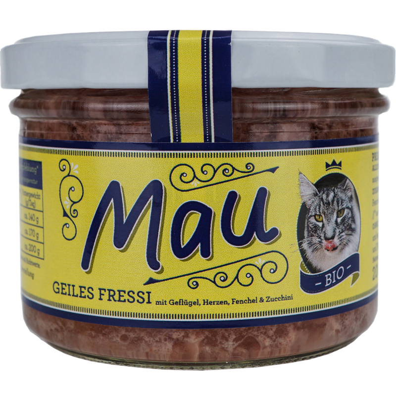 Wuff & Mau Heimtiernahrung  Mau Bio Geiles Fressi Katzennahrung 200g - Produktbild