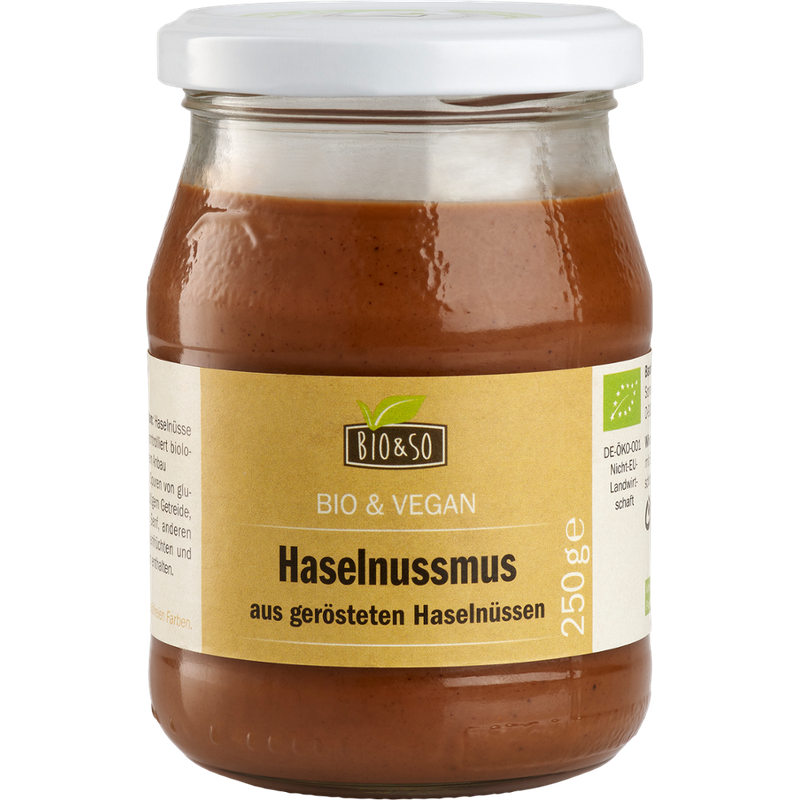 Bio&So Haselnussmus, 250g - Produktbild