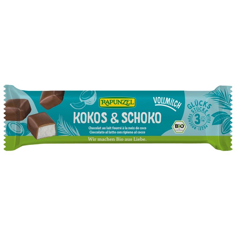 Rapunzel Glücksstücke Kokos & Schoko Vollmilch - Produktbild