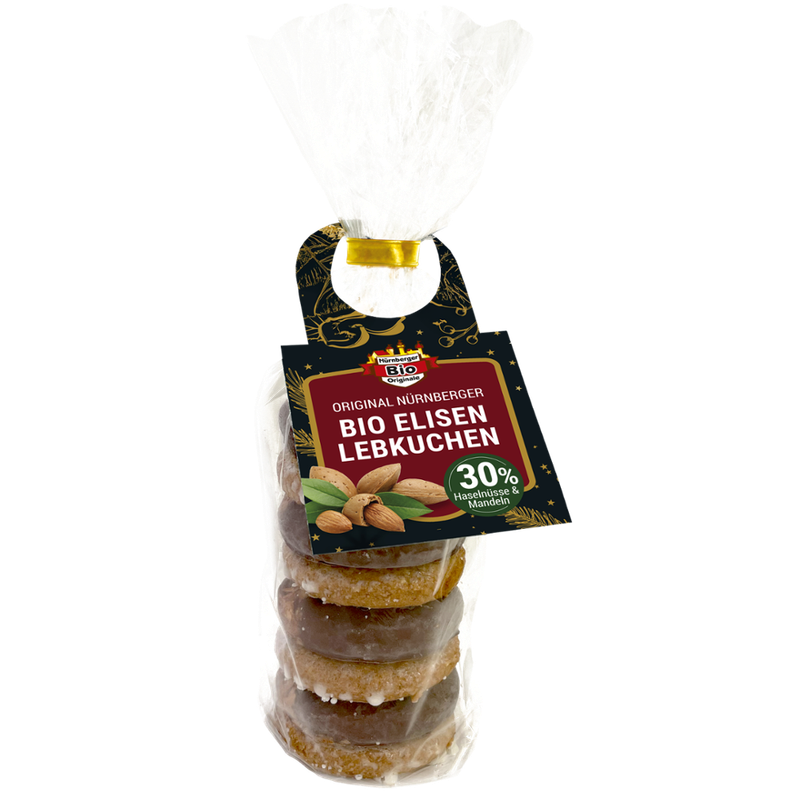 Nürnberger Bio Originale 8 original Nuremberg organic mini Elisen Lebkuchen assorted - Produktbild