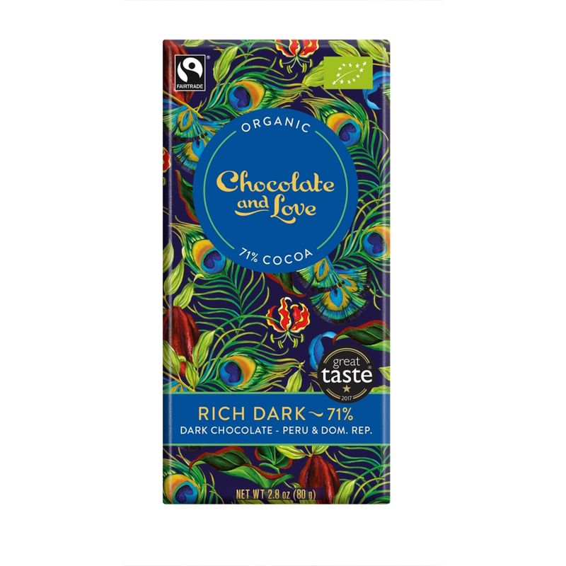 Chocolate and Love Limited Rich Dark Chocolate 71% - Peru & Dom. Rep. - Produktbild