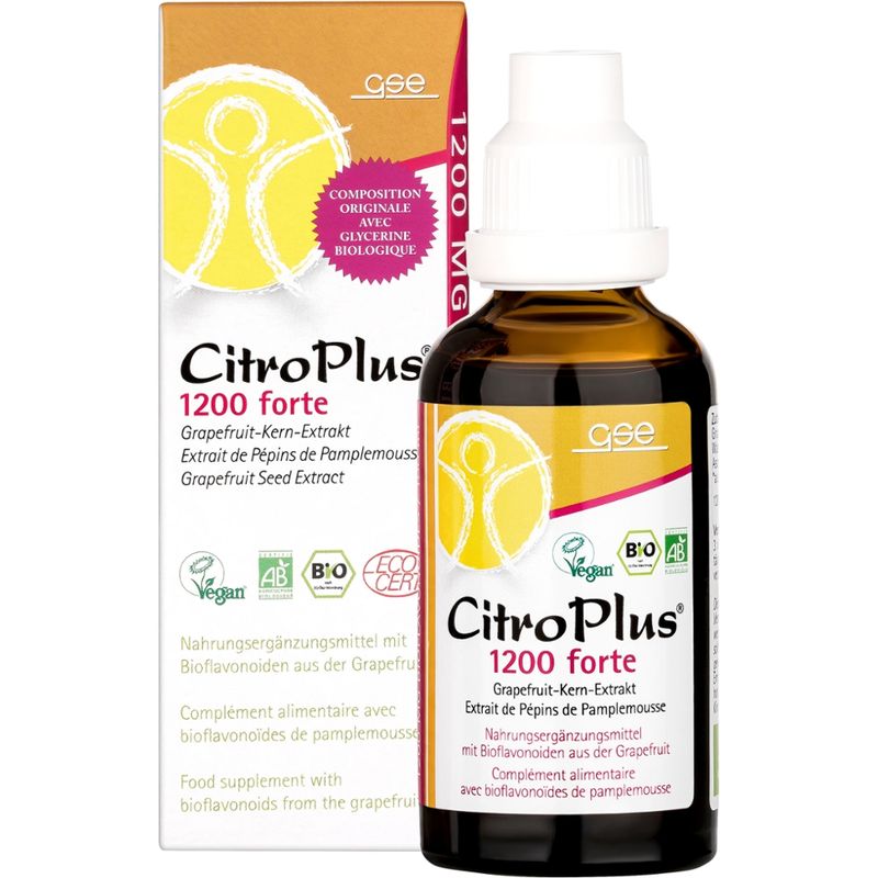 GSE  CitroPlus® 1200 Forte, Grapefruit-Kern-Extrakt (Bio) - Produktbild