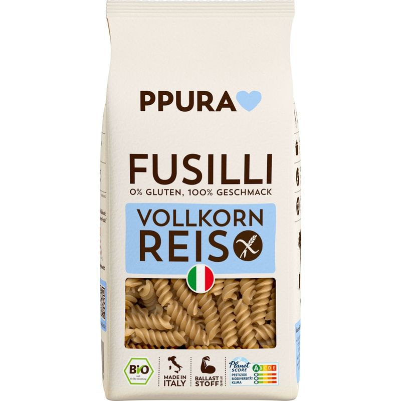 PPURA BIO Fusilli aus Vollkornreis (glutenfrei) - Produktbild