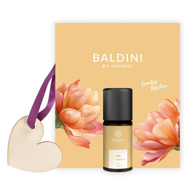 Baldini Baldini Happy Moment Mini Duftset mit Holzherz Bio - Produktbild