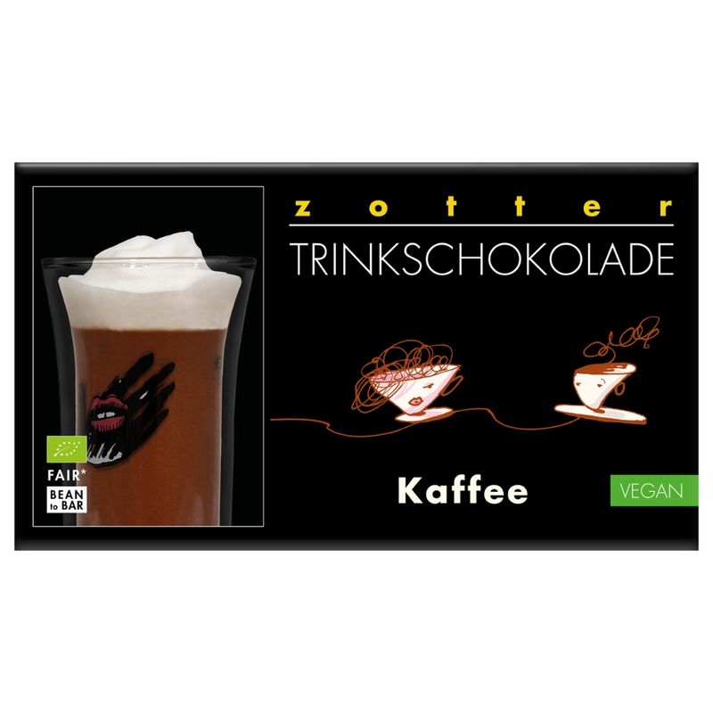 Zotter Schokolade Trinkschokolade Kaffee - Produktbild