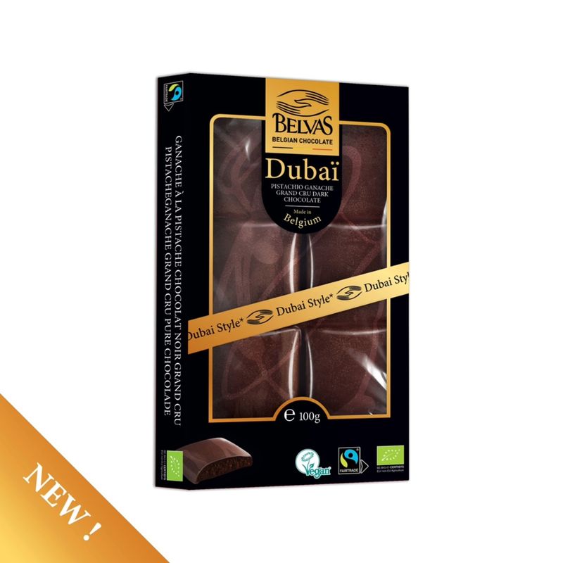 Belvas Belvas Tablette Dubai Ganache noir 100g BIO - Produktbild