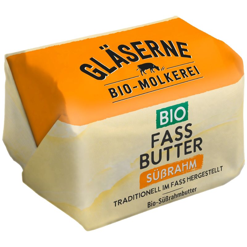 Gläserne Molkerei GM Bio Fassbutter, Süßrahm 250g - Produktbild