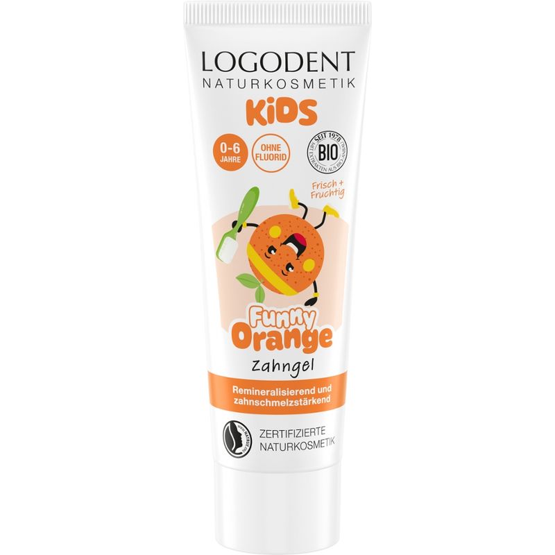 Logona Kids Zahngel Funny Orange - Produktbild
